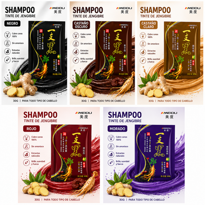 Shampoo Tinte de Jengibre – Color Natural y Cuidado Profundo